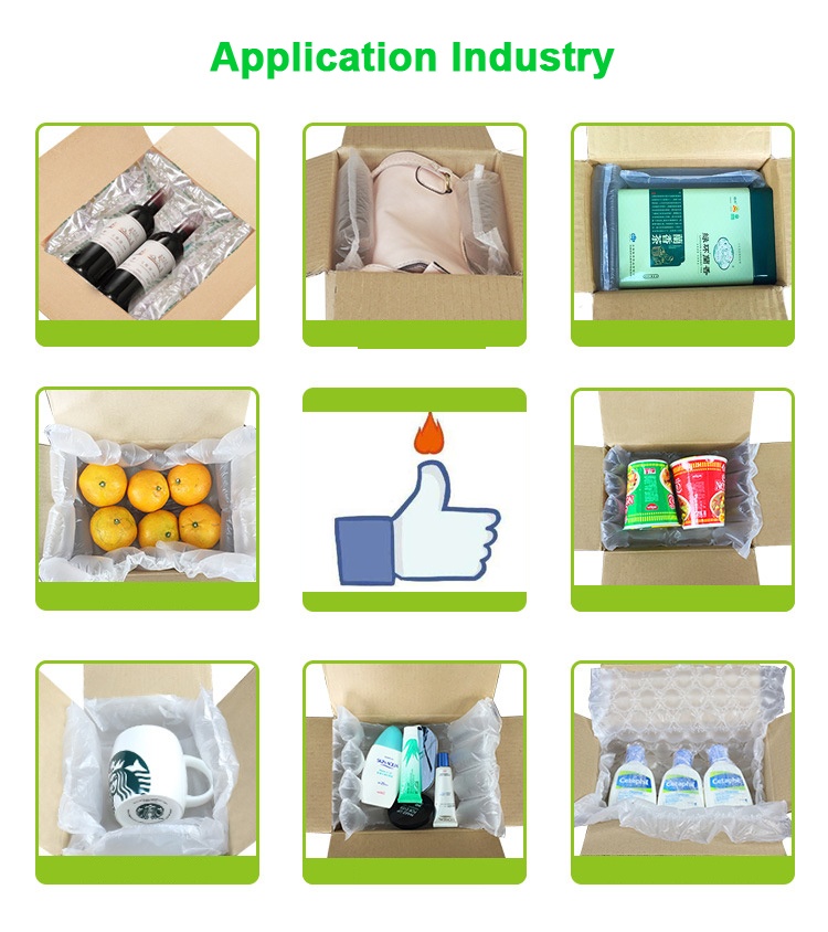 Locked Stable Protective Roll Sheet Packaging Pillow Air Bubble Filling Machine